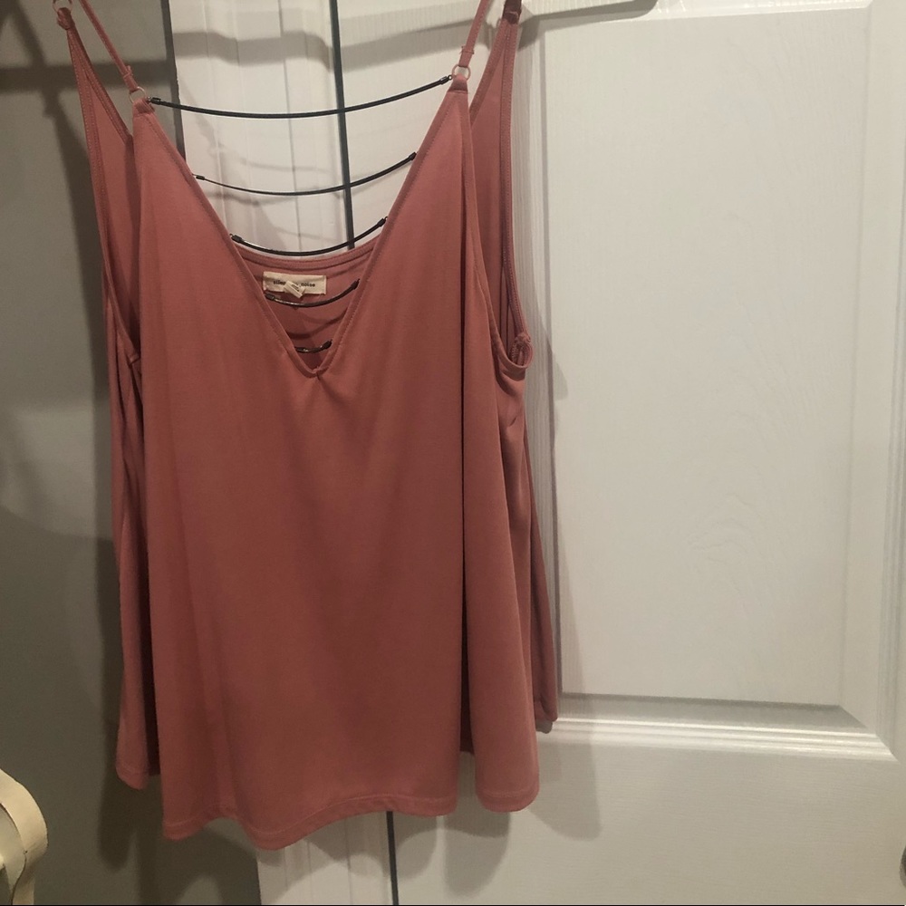 Silence+Noise tank with gun metal chain detail